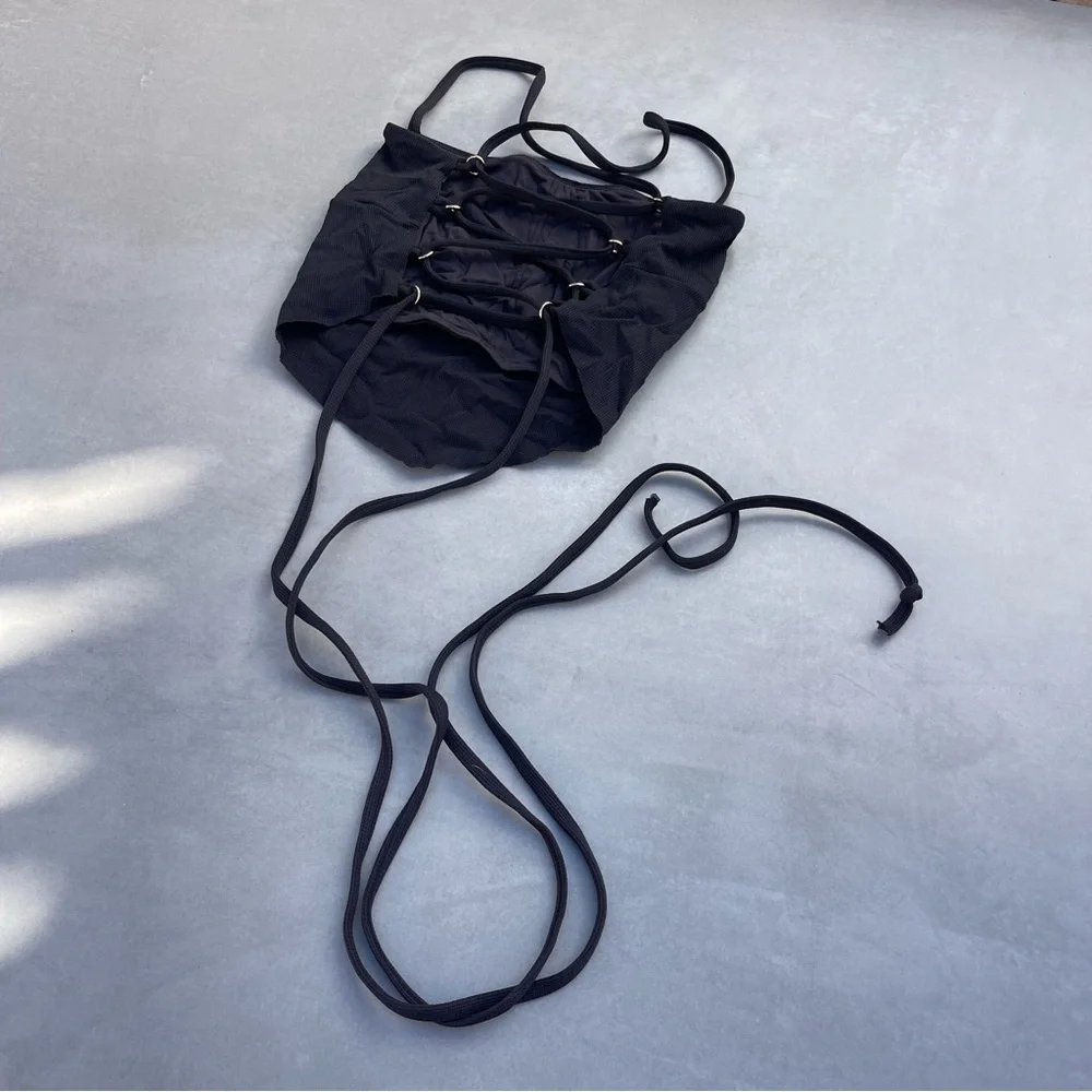 Toluca Swim Lace-Up Halter Bikini